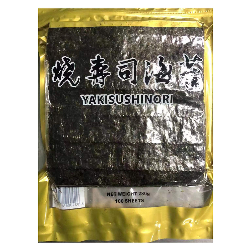 Ранг зажаренную в духовке морскую водоросль суши Nori покрывают для создания программы-оболочки листов суш 100 в сумку