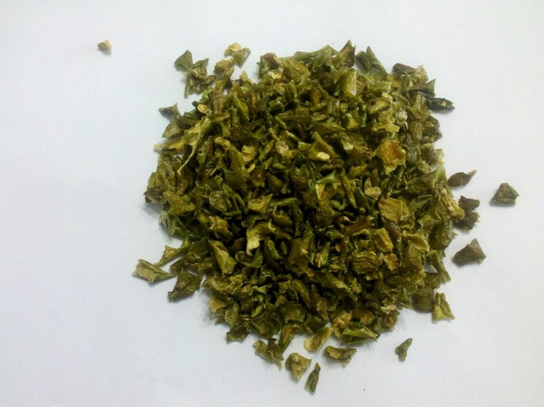Высушенная помадкой сетка порошка 100 зеленого болгарского перца, обезвоженные зеленые перцы