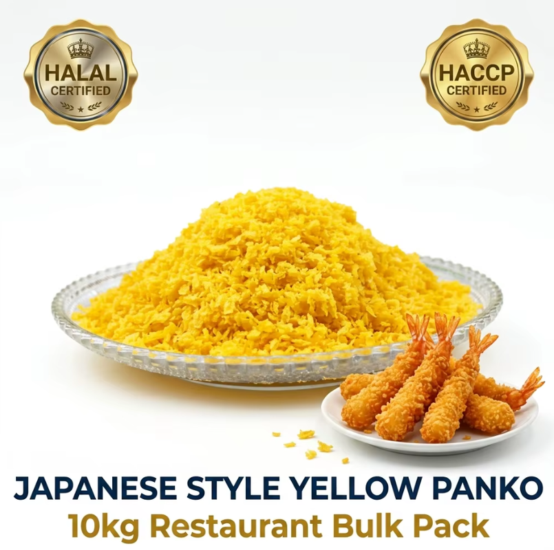 Халал HACCP Сертифицированные японские хлебные крошки Panko с размером 4-6 мм для низкой абсорбции масла в жаренных продуктах
